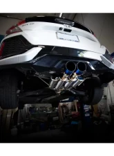 MXP Comp RS Exhaust System w/ Blue Burned Tips Honda Civic Sport HB 2017+                                     - MXCRFK7B - Image 5