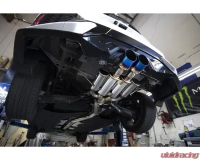 MXP Comp RS Exhaust System w/ Blue Burned Tips Honda Civic Sport HB 2017+ - MXCRFK7B