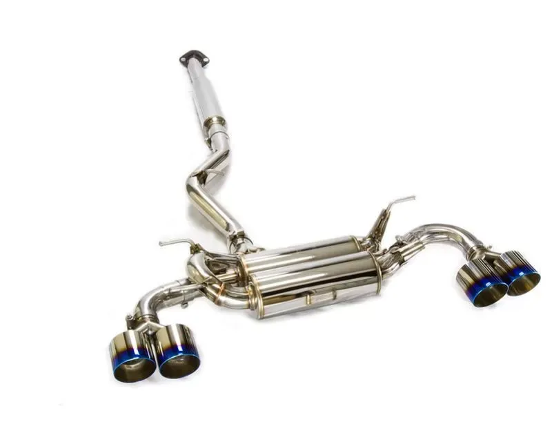 MXP Street Performance Exhaust System w/ QUAD Burned Blue Tips Scion FRS | Subaru BRZ | Toyota 86 TRD 2013+ - MXSPFT86TRD