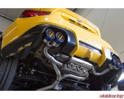 MXP Street Performance Exhaust System w/ QUAD Burned Blue Tips Scion FRS | Subaru BRZ | Toyota 86 TRD 2013+ - MXSPFT86TRD