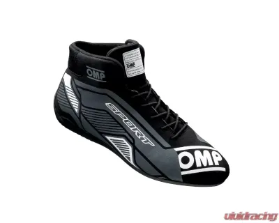 OMP Racing Black | White OMP Sport Shoes FIA 8856-2018 MY2022 - IC0-0829-A01-076-43