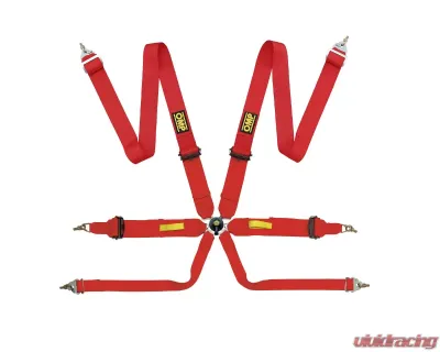 OMP Racing Safety Harness Tecnica 3 Red - DA0-0203-A01-061