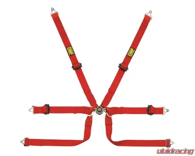 OMP Racing Safety Harness Tecnica 2" Prototype Red Pull Up FIA 8853-2016 - DA0-0206-A02-061