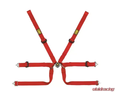 OMP Racing Safety Harness Tecnica 2" Formula Red FIA 8853-2016 - DA0-0206-A01-061