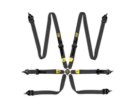 OMP Racing Safety Harness First 2" Black FIA 8853-2016 Pull Up