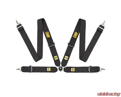 OMP Racing Safety Harness First 3" 4 Points Black FIA 8854/98 - DA0-0801-B01-071