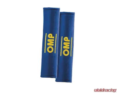 OMP Racing Seat Belt Pads 2" Blue - DB0-0450-A01-041