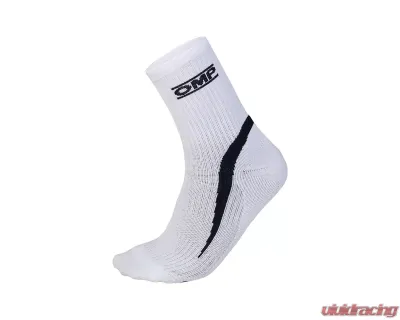 OMP Racing KS Socks White - KE0-3019-A01-020-L