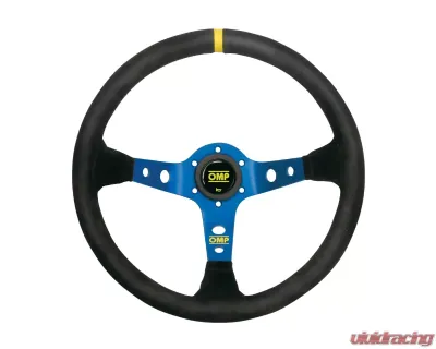 OMP Racing Corsica Suede Steering Wheel Blue - OD0-1954-075