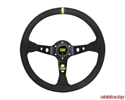 OMP Racing Corsica Scamosciato Steering Wheel Black - OD0-1954-071