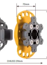 OMP Racing Quick Release Hub Bolted                                     - OS0-0025-A01 - Image 2