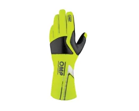 OMP Racing Pro Mech-S Gloves FIA 8856-2018 Fluo Yellow