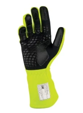OMP Racing Pro Mech-S Gloves FIA 8856-2018 Fluo Yellow                                     - IB0-0758-C01-099-XL - Image 2