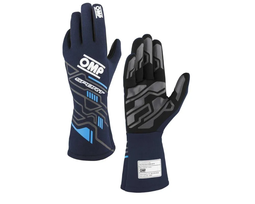 OMP Racing Sport Gloves FIA 8856-2018 - IB0-0777-A01-244-L