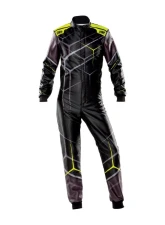 OMP Racing KS Art Children Karting Suit Black/Fluo Yellow                                     - KA0-1726-BK1-178-130 - Image 2