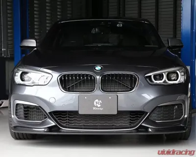 3D Design Carbon Fiber Front Lip Spoiler for BMW F20 1-Series LCI M-Sport 2012-2018 - 3101-22031