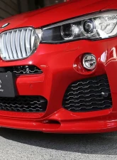 3D Design Urethane Front Lip Spoiler BMW F26 X4 M-Sport | F25 X3 M-Sport 2013-2018                                     - 3101-22611 - Image 2