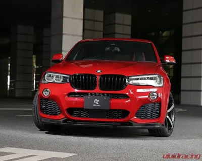 3D Design Carbon Fiber Front Lip Spoiler BMW F26 X4 M-Sport 2013-2018 - 3101-22621