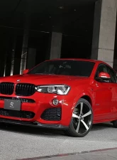 3D Design Carbon Fiber Front Lip Spoiler BMW F26 X4 M-Sport 2013-2018                                     - 3101-22621 - Image 12