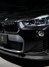 3D Design Front Lip Spacer Kit BMW F39 X2 M-Sport 2018-2023                                     - 3101-23911S - Image 2