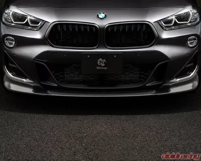 3D Design Carbon Fiber Front Lip Spoiler BMW F39 X2 M-Sport 2018-2023 - 3101-23921