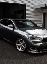 3D Design Carbon Fiber Front Lip Spoiler BMW F39 X2 M-Sport 2018-2023                                     - 3101-23921 - Image 4