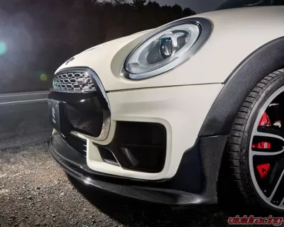 3D Design Carbon Fiber Front Lip Spoiler Mini Cooper Clubman JCW F54 2007-2010 - 3101-25411