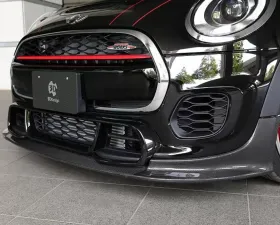 3D Design Carbon Fiber Front Lip Spoiler with PDC Mini F56 JCW 2007-2013
