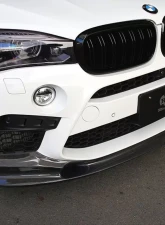 3D Design Carbon Fiber Front Lip Spoiler BMW F85 X5M 2016-2019                                     - 3101-28511 - Image 7