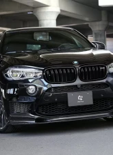 3D Design Carbon Fiber Front Lip Spoiler BMW F86 X6M 2015-2018                                     - 3101-28611 - Image 6