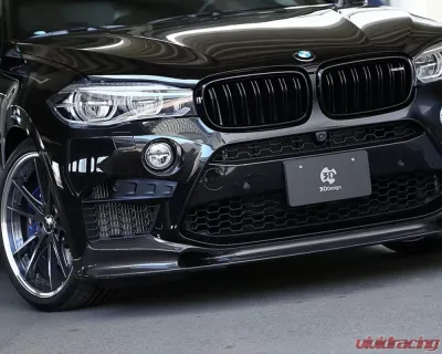 3D Design Carbon Fiber Front Lip Spoiler BMW F86 X6M 2015-2018 - 3101-28611