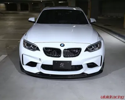 3D Design Carbon Fiber Front Lip Spoiler Only BMW F87 M2 2015-2018 - 3101-28711