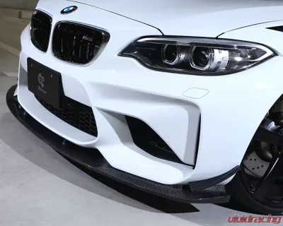 3D Design Carbon Fiber Front Lip Spoiler Only BMW F87 M2 2015-2018 - 3101-28711