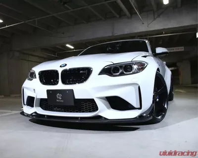 3D Design Carbon Fiber Front Lip Spoiler Only BMW F87 M2 2015-2018 - 3101-28711