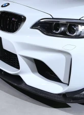 3D Design Carbon Fiber Front Lip Spoiler Set with Canards BMW F87 M2 2015-2018                                     - 3101-28721 - Image 8