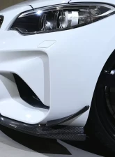 3D Design Carbon Fiber Front Lip Spoiler Set with Canards BMW F87 M2 2015-2018                                     - 3101-28721 - Image 9