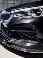 3D Design Pre-LCI Carbon Fiber Front Lip Spoiler BMW M5 F90 Non-LCI Only 2018-2022                                     - 3101-29011 - Image 2