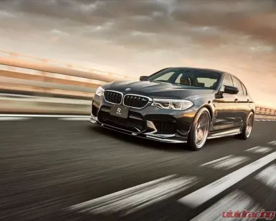 3D Design Pre-LCI Carbon Fiber Front Lip Spoiler BMW M5 F90 Non-LCI Only 2018-2022 - 3101-29011