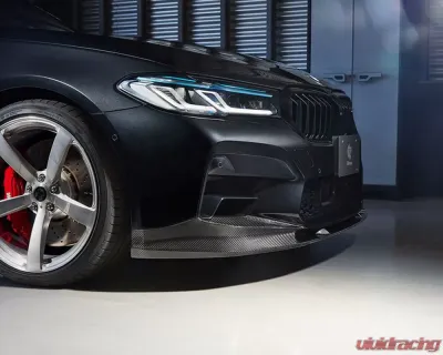 3D Design Carbon Fiber Front Lip Spoiler for BMW F90 M5 LCI (2018-2023) - 3101-29021