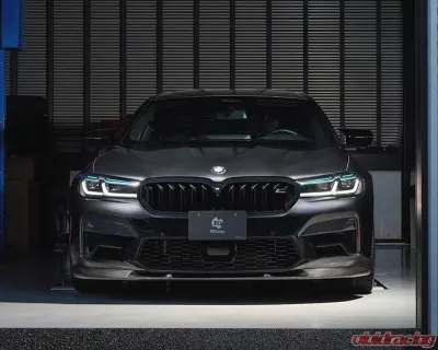 3D Design Carbon Fiber Front Lip Spoiler for BMW F90 M5 LCI (2018-2023) - 3101-29021