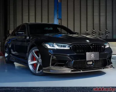 3D Design Carbon Fiber Front Lip Spoiler for BMW F90 M5 LCI (2018-2023) - 3101-29021