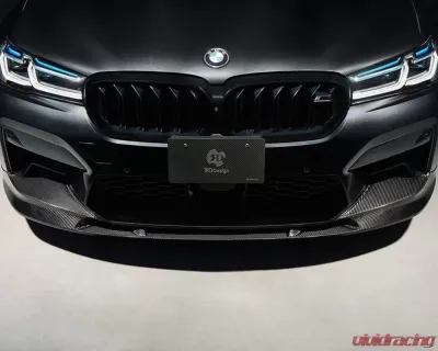 3D Design Carbon Fiber Front Lip Spoiler for BMW F90 M5 LCI (2018-2023) - 3101-29021