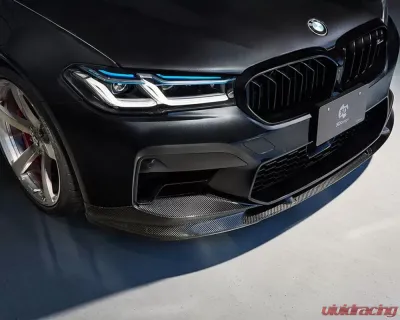 3D Design Carbon Fiber Front Lip Spoiler for BMW F90 M5 LCI (2018-2023) - 3101-29021