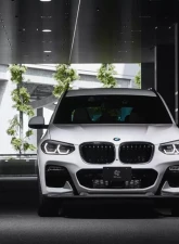 3D Design Carbon Fiber Front Lip Spoiler BMW G01 X3 M-Sport Pre-LCI Only | G01 X3 M40i Pre-LCI Only | G02 X4 M-Sport Pre-LCI 2018-2023                                     - 3101-30111 - Image 9