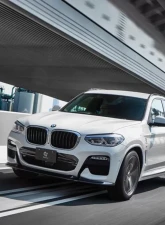 3D Design Carbon Fiber Front Lip Spoiler BMW G01 X3 M-Sport Pre-LCI Only | G01 X3 M40i Pre-LCI Only | G02 X4 M-Sport Pre-LCI 2018-2023                                     - 3101-30111 - Image 10