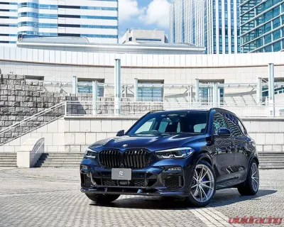 3D Design Carbon Fiber Front Lip Spoiler BMW X5 M 2019-2023 | X5 2020-2023 - 3101-30511