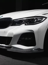 3D Design Carbon Fiber Front Lip Spoiler BMW G20 | G21 3-Series M-Sport                                     - 3101-32021 - Image 4