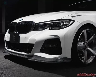 3D Design Carbon Fiber Front Lip Spoiler BMW G20 | G21 3-Series M-Sport - 3101-32021