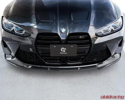 3D Design Carbon Fiber Front Lip Spoiler - 3101-38212