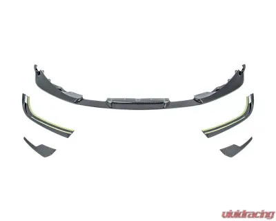 3D Design Carbon Fiber Front Lip Spoiler Set BMW M3 | M4 G80 | G82 2021-2025 - 3101-38222